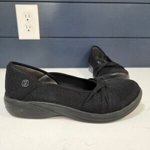 Bzees Paris Slip On Machine Wash Twist Front Detail Comfort Cloud Insoles Sz 8